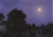 Henry Ossawa Tanner Christ and His Disciples on the Bethany Road oil painting